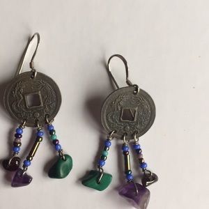 Beaded Hanging Earrings